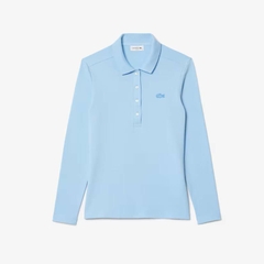 Áo Polo Lacoste Chính hãng - Women's Slim Fit L.12.D Stretch Mini Piqué Polo - Màu Xanh | JapanSport PF5464-51-HBP