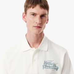 Áo Polo Lacoste Chính hãng -  Classic Fit Printed L.12.12 - Màu Trắng | JapanSport PH0285-51-CPI