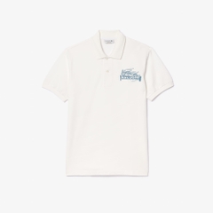 Áo Polo Lacoste Chính hãng -  Classic Fit Printed L.12.12 - Màu Trắng | JapanSport PH0285-51-CPI