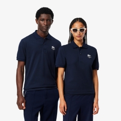 Áo Polo Lacoste Chính hãng - Lacoste Unisex L.12.12 Dáng Cổ Điển Họa Tiết In - Màu Xanh | JapanSport PH2723-51-166