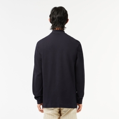 Áo polo Lacoste Chính hãng - Men's Long Sleeve Original L.12.12 Multi Badge Polo - Màu Xanh Đen | JapanSport  PH3462-51-HDE