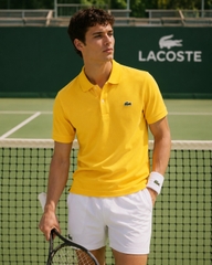 Áo Polo Lacoste Chính hãng -Slim Fit L.12.12 Piqué Polo - Màu Vàng | JapanSport PH4012-51-C7T