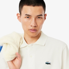 Áo Polo Lacoste Chính hãng - Lacoste Nam Dáng Cổ Điển Landscape Crocodile - Màu Trắng | JapanSport PH5881-51-70V