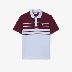 Áo Polo Lacoste Chính hãng - French Made Original L.12.12 Striped Polo Shirt- Màu Đỏ/Xanh | JapanSport PH8135-51-IT6