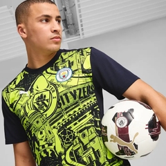 Áo Phông Puma Chính hãng - Manchester City Pre-match Short Sleeve Jersey - Màu xanh| JapanSport 777578-14