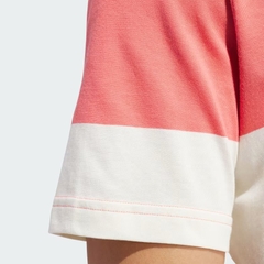 Áo Polo Adidas Nam Chính Hãng - RUGBY STRIPED POLO SHIRT COLORBLOCK - Trắng/Cam | JapanSport IU4357
