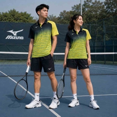 Áo Polo Mizuno Chính Hãng - Tennis short-sleeved polo shirt - Màu Vàng | JapanSport 62JA8508-37