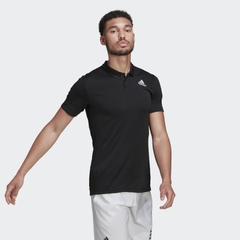 Áo Polo Adidas Nam Chính Hãng - POLO TENNIS FREELIFT - Đen | JapanSport HB9134