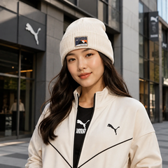 Mũ len Puma Chính Hãng - Better Sportswear Beanie - Màu Be | JapanSport 025470-01