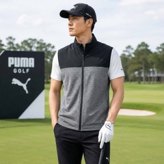 Áo Khoác Puma Nam Chính Hãng - Cloudspun Colorblock Vest - Màu xám | JapanSport 537465_01