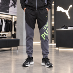 Bộ thể thao Puma Nam Chính Hãng - TAD Knit Jacket + Strength Training Knit Pants - Đen/xám| JapanSport 527046-01 526114-69