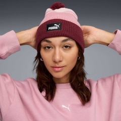 Mũ len Puma Chính Hãng - Winter hat PUMA ESS Mid Crown Pom Beanie|X - Màu Hồng | JapanSport 026550-02