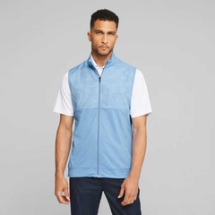 Áo Khoác Puma Nam Chính Hãng -  Volition Camo Cover Golf Vest - Màu Xanh | JapanSport 537473-02