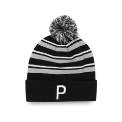 Mũ Puma Chính Hãng - WRMLBL Stripe Pom Beanie - Màu Xám | JapanSport 024809-01