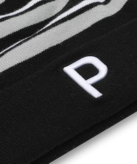 Mũ Puma Chính Hãng - WRMLBL Stripe Pom Beanie - Màu Xám | JapanSport 024809-01