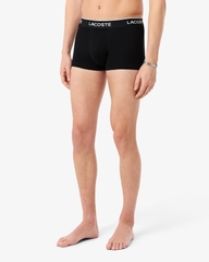 Quần Boxer Lacoste Chính hãng - 3-Pack Cotton Trunks - Màu Trắng/ Xám/ Đen | JapanSport 5H4967-51