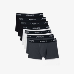 Set 7 Quần Boxer Lacoste Chính hãng - Logo Waist Trunks 7-Pack - Nhiều màu | JapanSport 5H0864-51