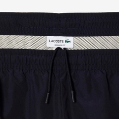 Quần gió Lacoste Chính hãng - Showerproof Colourblock Track Pants - Màu xanh/nâu | JapanSport XH1616-51-RHI
