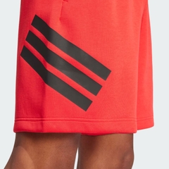 Quần Short Adidas Nam Chính Hãng - Short 3 Sọc Future Icons - Màu Đỏ | JapanSport JI8784