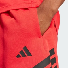 Quần Short Adidas Nam Chính Hãng - Short 3 Sọc Future Icons - Màu Đỏ | JapanSport JI8784