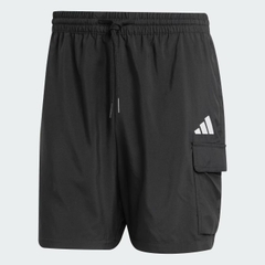 Quần Short Adidas Nam Chính Hãng - Essentials Small Logo Cargo Chelsea - Màu Đen | JapanSport JF3530