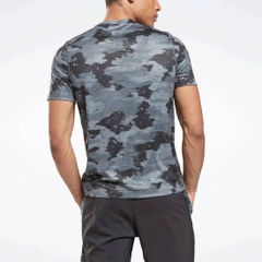 Áo Phông Reebok Chính Hãng - Train Camo Tech T-Shirt - Màu Xanh/Đen | JapanSport 100028669