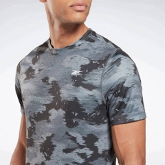 Áo Phông Reebok Chính Hãng - Train Camo Tech T-Shirt - Màu Xanh/Đen | JapanSport 100028669