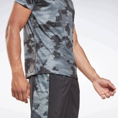 Áo Phông Reebok Chính Hãng - Train Camo Tech T-Shirt - Màu Xanh/Đen | JapanSport 100028669