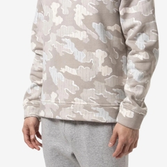 Áo Khoác Reebok Chính Hãng - RI MOTION CAMO CREW - Màu Xám Tro | JapanSport 100204730