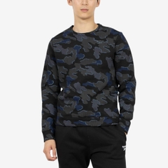 Áo Khoác Reebok Chính Hãng - RI MOTION CAMO CREW - Màu Đen | JapanSport 100204732