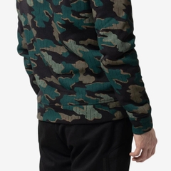 Áo Khoác Reebok Chính Hãng - RI MOTION CAMO CREW - Màu Đen/ Xanh | JapanSport 100204731