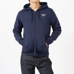 Áo Khoác Reebok Chính Hãng - IDENTITY SL FLEECE FZ - Màu Navy | JapanSport 100202861