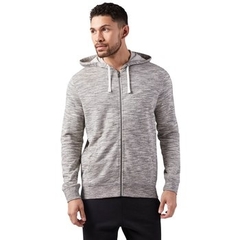 Áo Khoác Reebok nam  Chính Hãng - Essentials Marble Full Zip Hoodie - Grey | JapanSport - CE3916