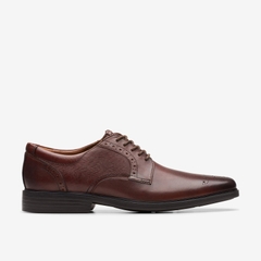 Giày Clark Nam Chính Hãng - Clarkslite Tie Mahogany Leather - Màu Nâu | JapanSport 261-76937