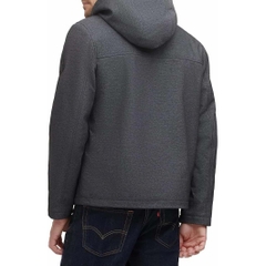 Áo Khoác Levi's Chính Hãng - Soft Shell Hooded Storm Coat - Màu Xám | JapanSport LM1RN012-gre