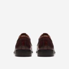Giày Clark Nam Chính Hãng - Clarkslite Tie Mahogany Leather - Màu Nâu | JapanSport 261-76937