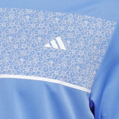 Áo Polo Adidas Nam Chính Hãng - Blue Chest Print Golf Performance - Màu Xanh | JapanSport KD9363