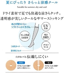 Tất giấy SABRINA Cool Chính hãng -Short Stockings 22-25 - SBS375 Màu 40A | JapanSport