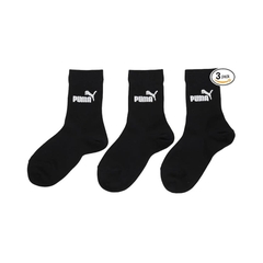 Set 3 đôi Tất Puma Chính Hãng - Kids 3-Pair Socks - Màu đen | JapanSport 4293151-01
