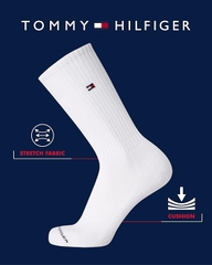 Set Tất Tommy Hilfiger chính hãng - Bộ 5 đôi vớ thể thao co giãn, êm ái, thích hợp cho chạy bộ- Màu Đen | JapanSport X003CU6IJ