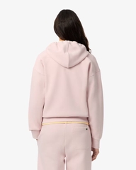 Áo Hoodie Lacoste Chính Hãng - Women's Zip-Up Piqué Hoodie - Màu Hồng | JapanSport SF5272-51-ADY