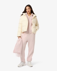 Áo Hoodie Lacoste Chính Hãng - Women's Zip-Up Piqué Hoodie - Màu Hồng | JapanSport SF5272-51-ADY