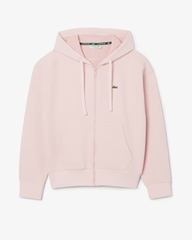 Áo Hoodie Lacoste Chính Hãng - Women's Zip-Up Piqué Hoodie - Màu Hồng | JapanSport SF5272-51-ADY