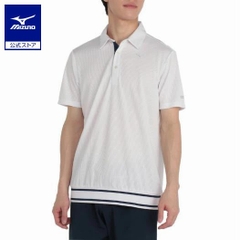Áo Polo Mizuno Chính Hãng - Dry Aeroflow Mesh - Màu Trắng | JapanSport E2MAC010-01