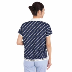 Áo Polo Mizuno Nữ Chính Hãng - Dry Aeroflow MG Logo Short Sleeve Shirt  - Màu Navy | JapanSport E2MAC202-94