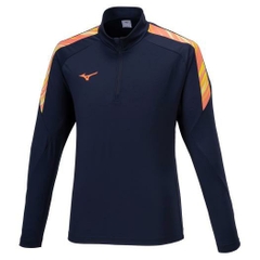 Áo Khoác Mizuno Chính Hãng - Stretch Fleece Shirt - Màu Xanh | JapanSport  P2MCA516-14