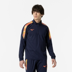 Áo Khoác Mizuno Chính Hãng - Stretch Fleece Shirt - Màu Xanh | JapanSport  P2MCA516-14