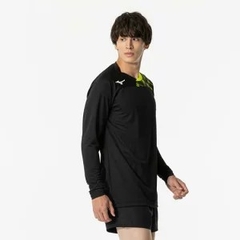 Áo Dài Tay Mizuno Chính Hãng - Official Game Shirt Long Sleeve Volleyball - Màu Đen | JapanSport V2MAB121-94