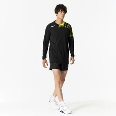 Áo Dài Tay Mizuno Chính Hãng - Official Game Shirt Long Sleeve Volleyball - Màu Đen | JapanSport V2MAB121-94