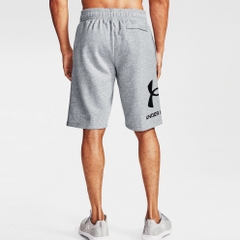Quần Short Under Armour Nam Chính Hãng - Rival Fleece Big Logo Shorts - Màu Xám | JapanSport 1357118-011